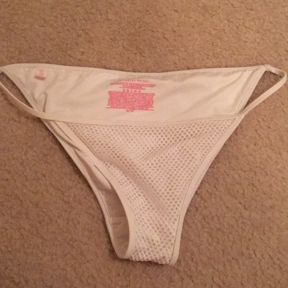 White knit swim bottoms